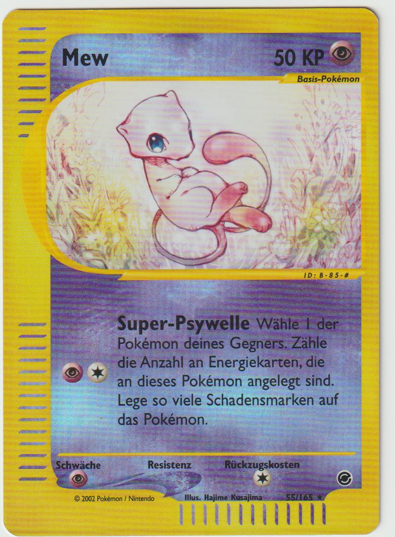 Mew Revese Holo 55/165 Expedition - Deutsch - Good - Light Played