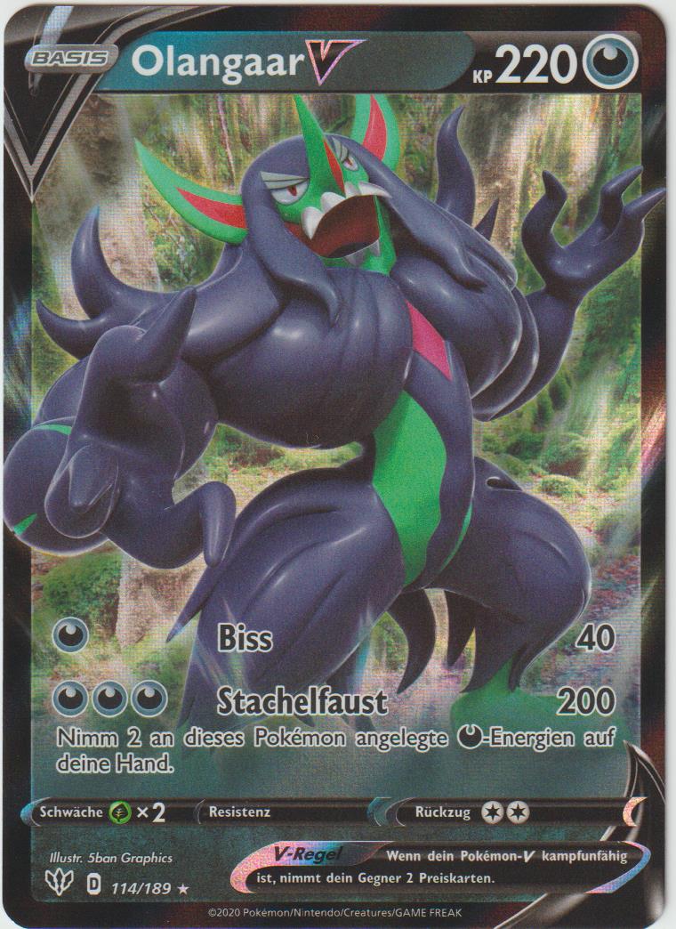 Olangaar 114/189 - Schwert &amp; Schild - Flammende Finsternis - Deutsch - Near Mint