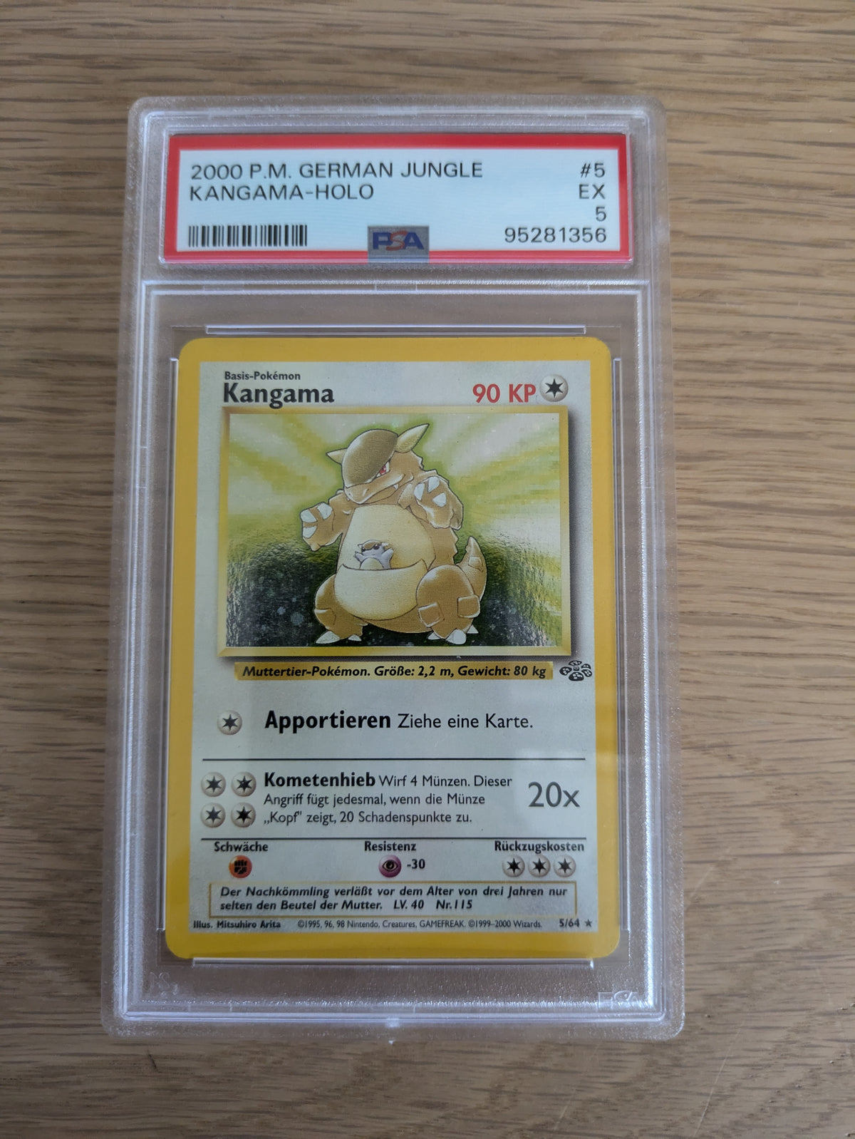 KANGAMA - HOLO DEUTSCH DSCHUNGEL  PSA 5 EX