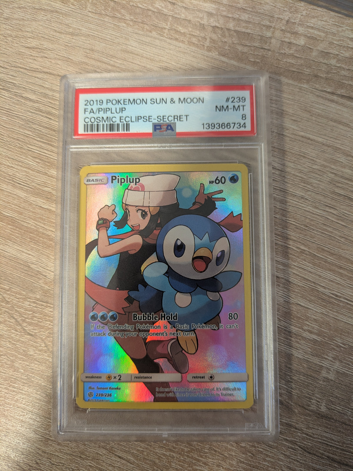 Piplup 239/236 PSA 8 - Englisch