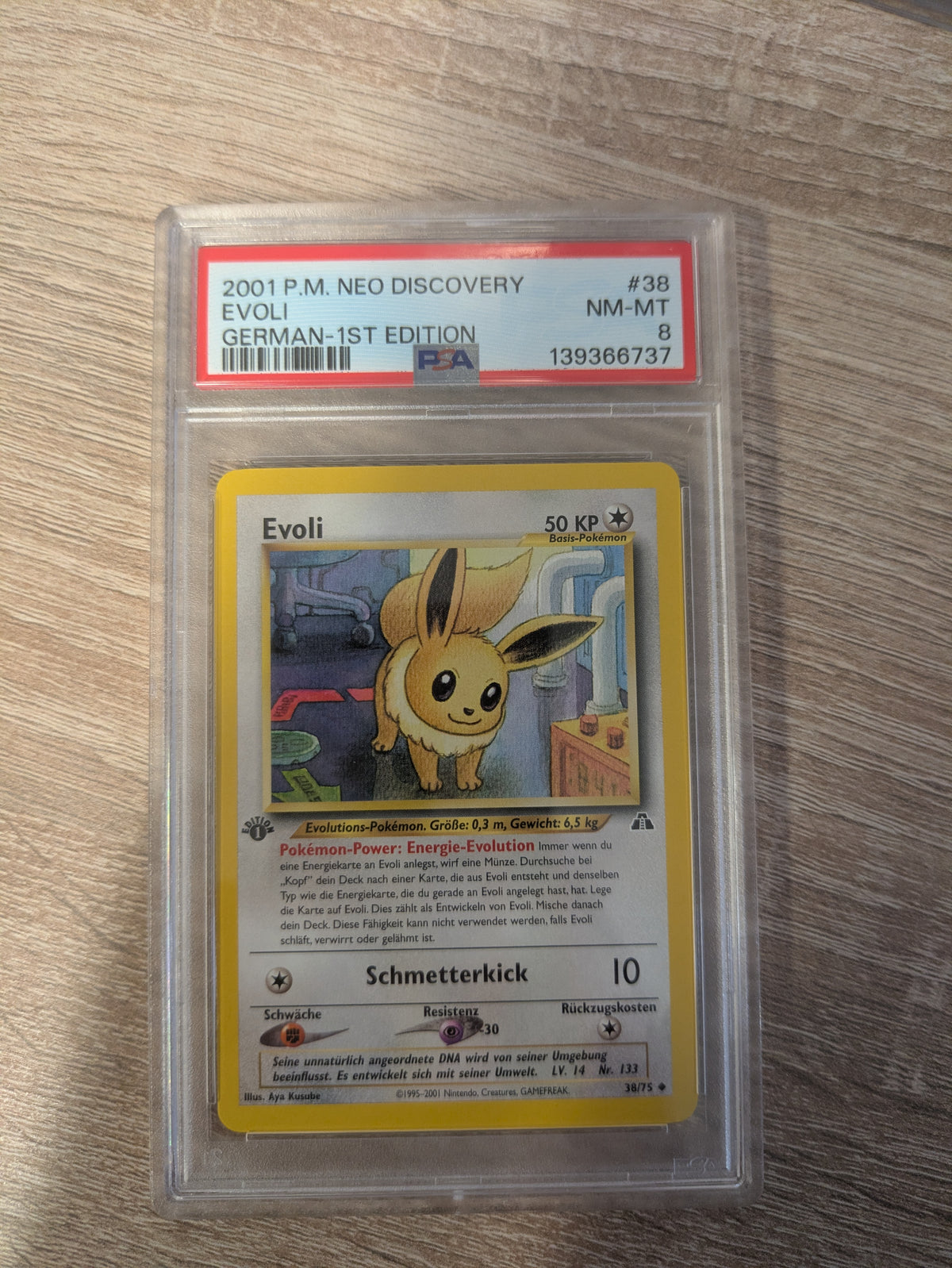 Evoli 1 Edition 38/75 PSA 8 - Deutsch