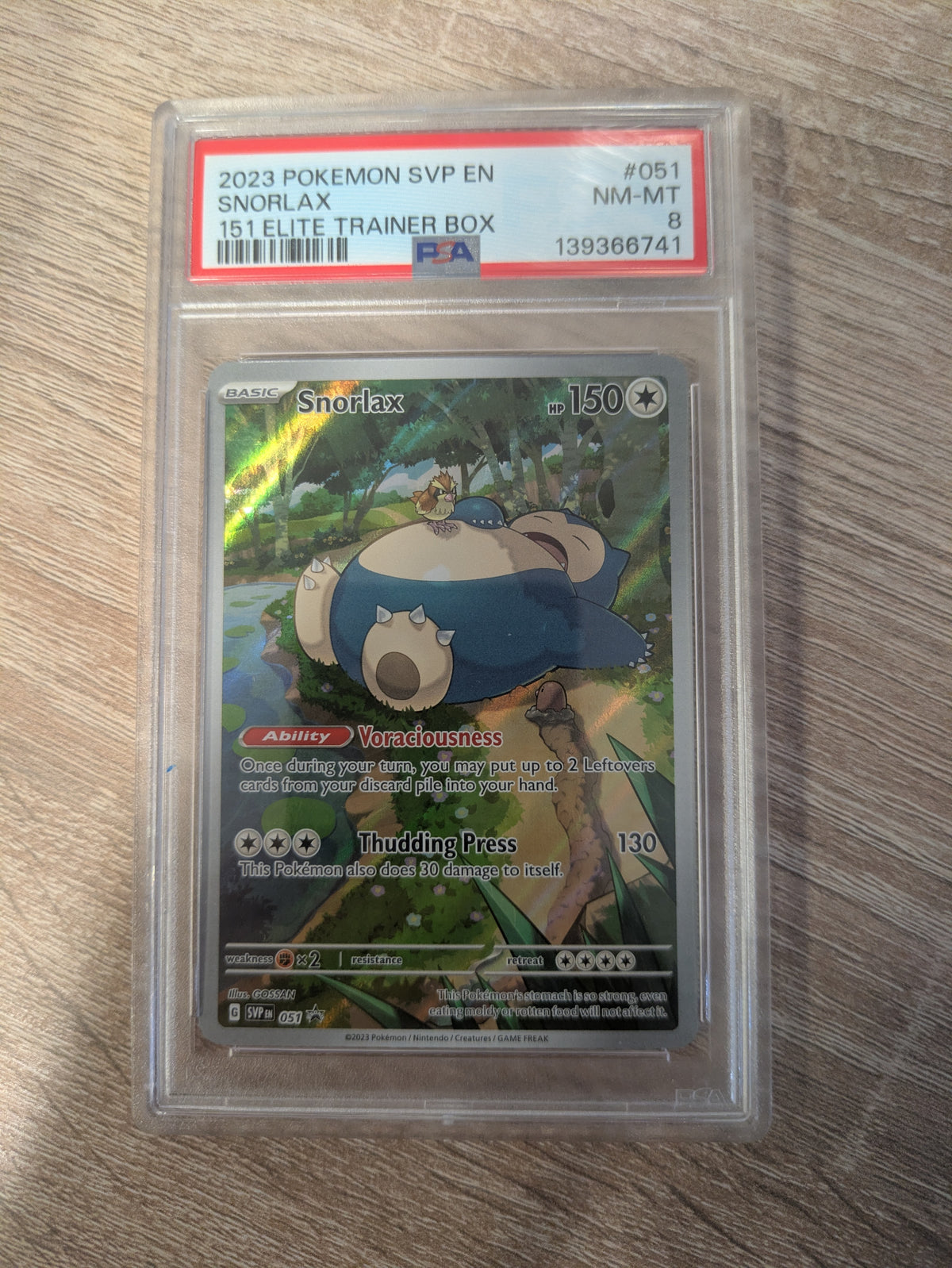 Snorlax 051  PSA 8 - Englisch