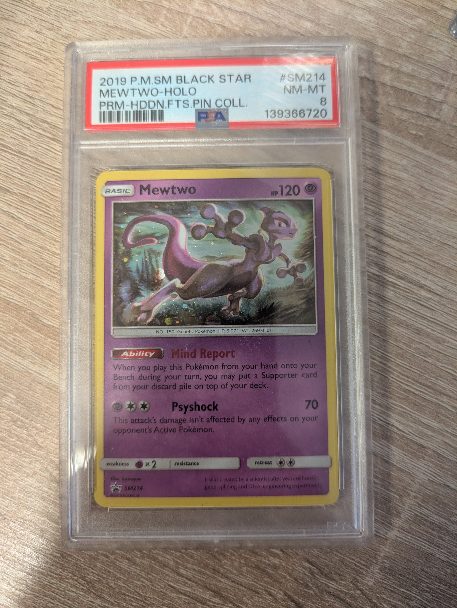 Mewtwo SM214 PSA 8 - Englisch