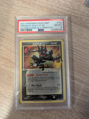 Greninja Gold Star SWSH144 PSA 8 - Englisch