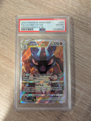 Lucario Vstar SWSH291 PSA 8 - Englisch