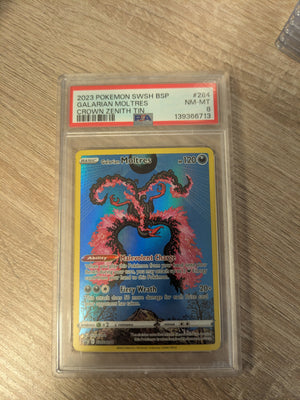 Galarian Moltres SWSH284 PSA 8 - Englisch