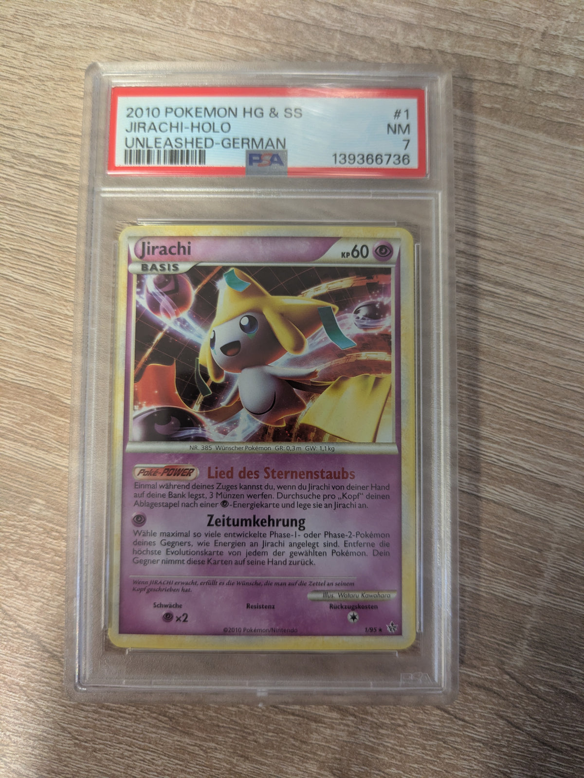 Jirachi Holo 1/95 PSA 7 - Deutsch