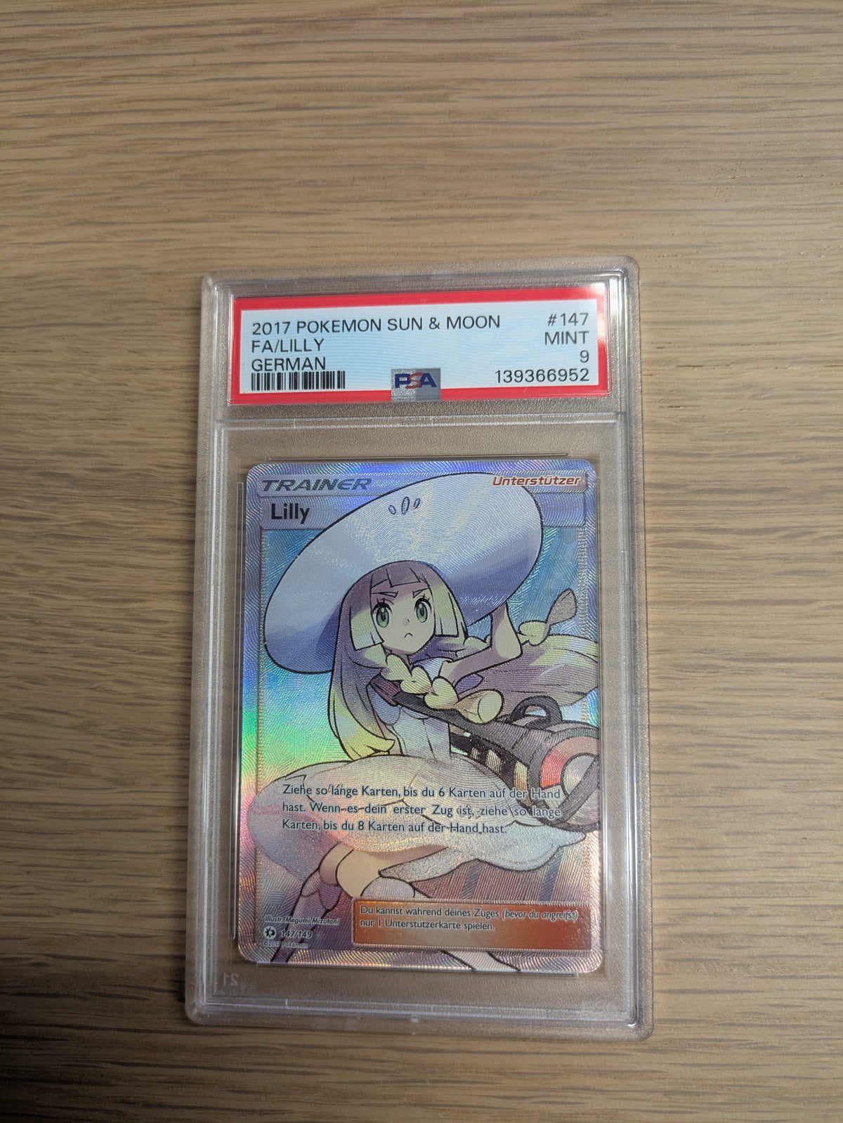 Lilly 147/149 PSA 9 Sonne Mond - Deutsch