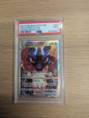 Lucario VStar SWSH291 PSA 9 - Englisch