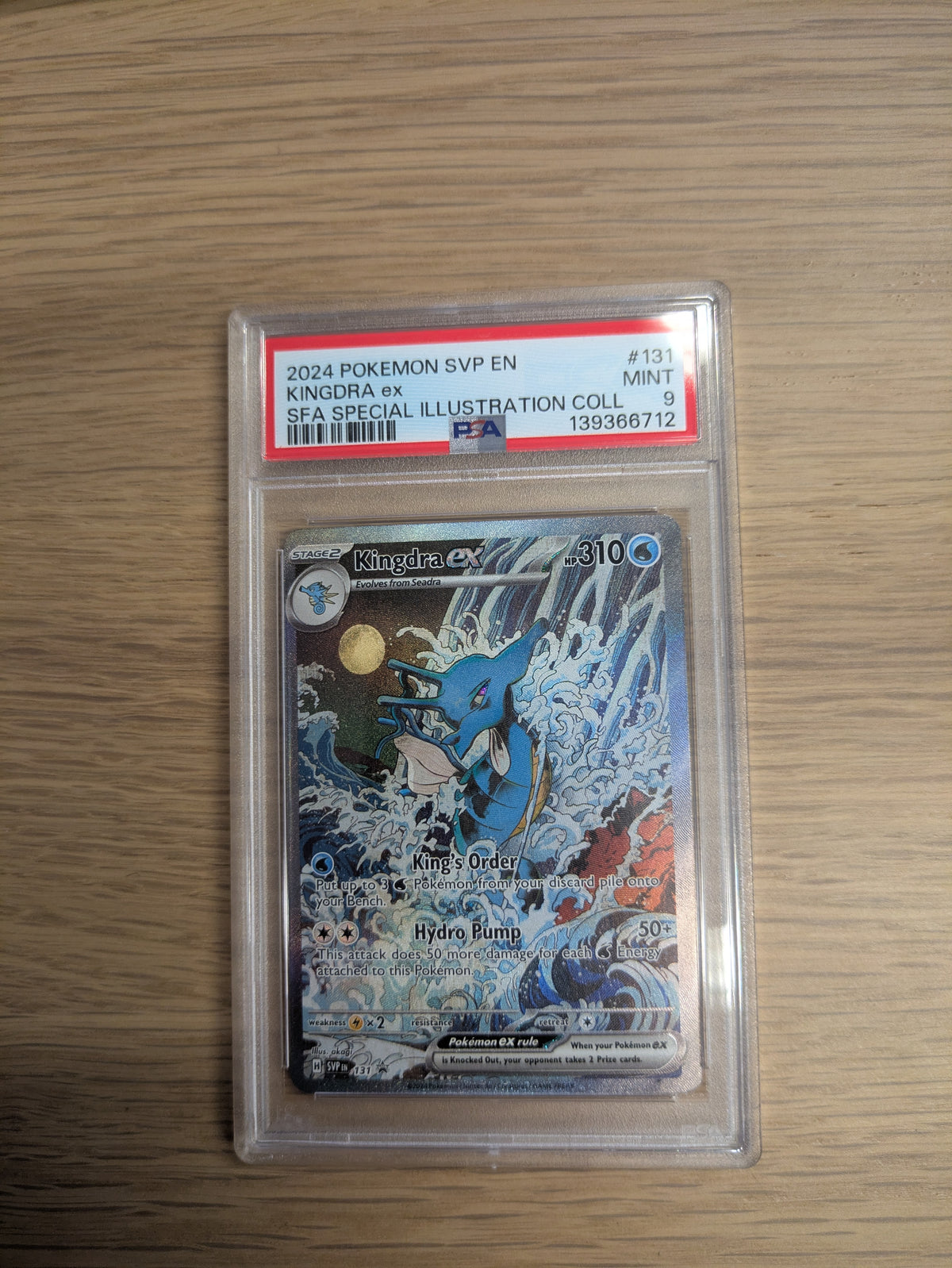 Kingdra ex 131 PSA 9 - Englisch