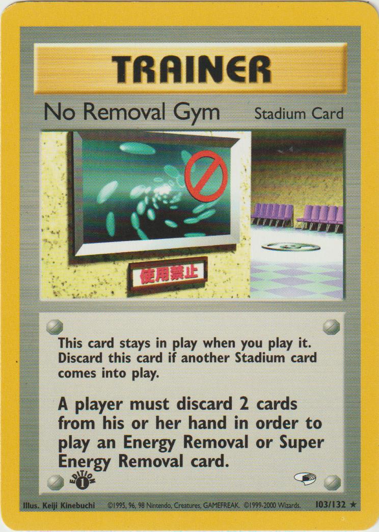 No Removal Gym 1 Edition 103/132 Gym Heroes - Englisch - Light Played