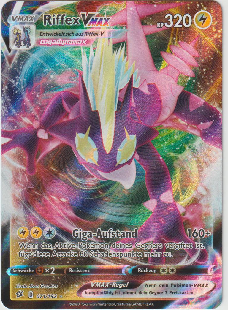 Riffex VMAX 071/192 - Schwert &amp; Schild - Clash der Rebellen - Deutsch - Near Mint