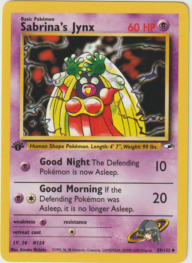 Sabrina's Jynx1 Edition 59/132 Gym Heroes - Englisch - Good