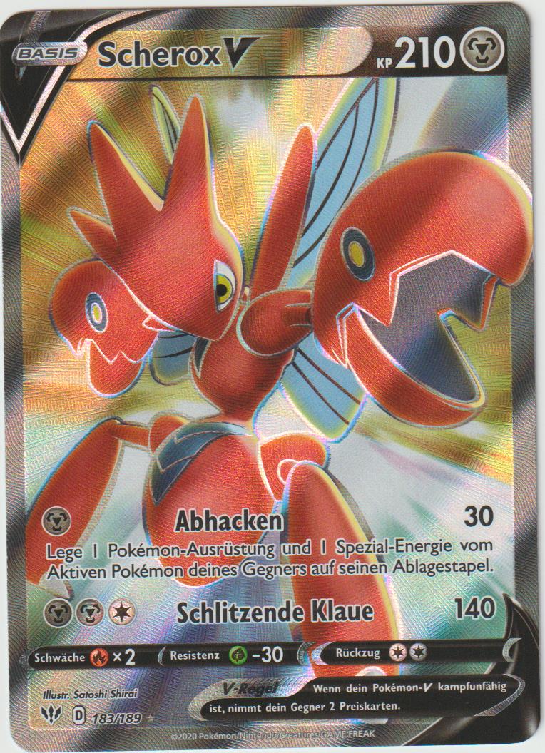 Scherox V 183/189- Schwert &amp; Schild - Flammende Finsternis - Deutsch - Near Mint