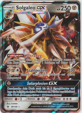 Solgaleo GX 89/149 - Sonne & Mond - Deutsch - Near Mint