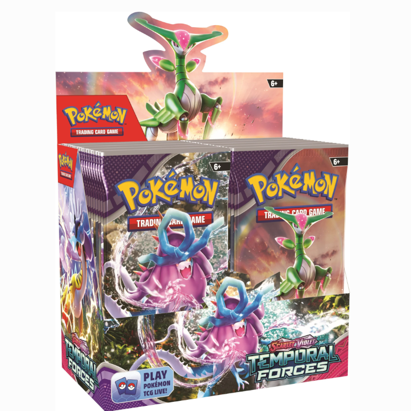Pokémon Scarlet &amp; Violet Temporal Forces Display - Englisch