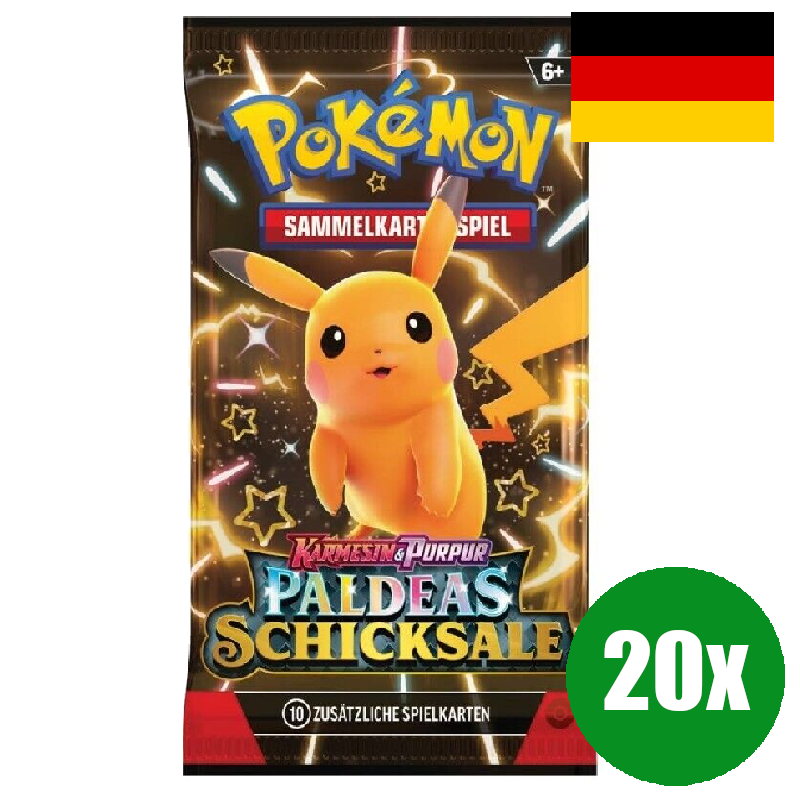 20x Paldeas Schicksale Booster - Deutsch