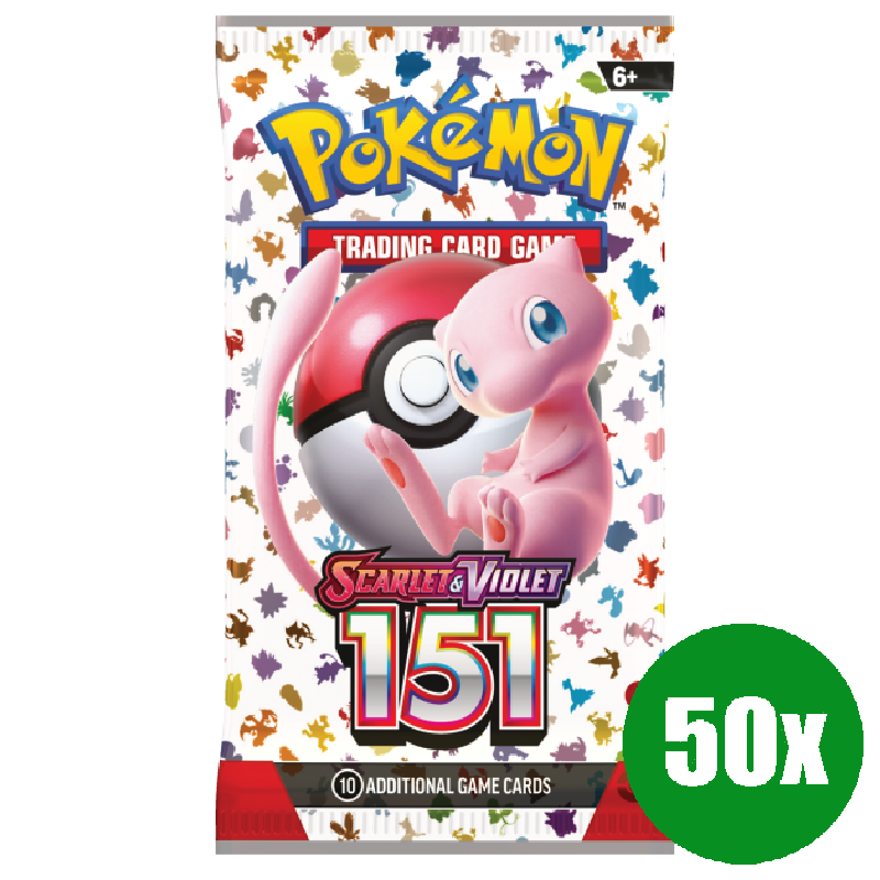 50x Pokemon Scarlet & Violet 151 Booster (Englisch)