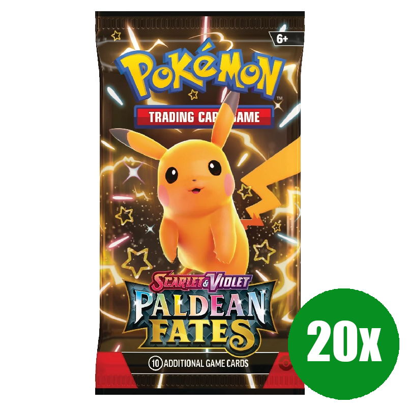 20x Paldean Fates Booster - Englisch