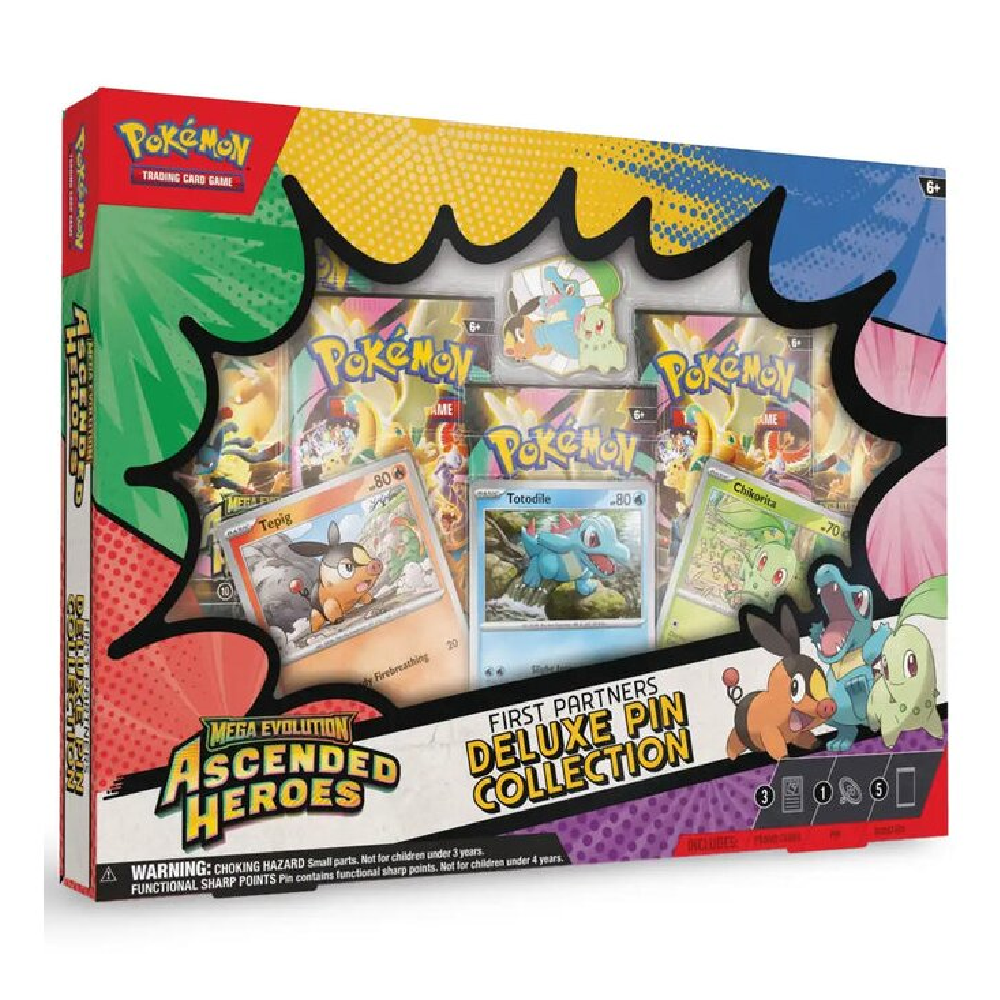 Pokémon Ascended Heroes First Partners Deluxe Pin Collection - Englisch