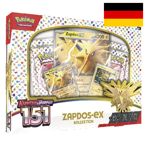 Pokemon 151 Zapdos EX Collection (Deutsch)