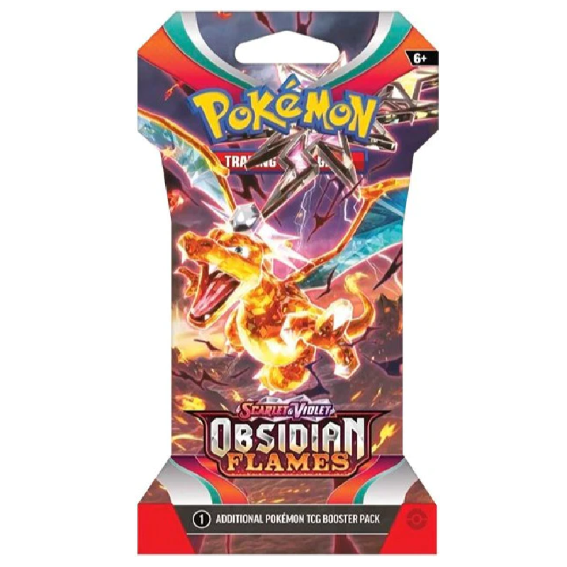 Obsidian Flames Sleeved Booster (Englisch)