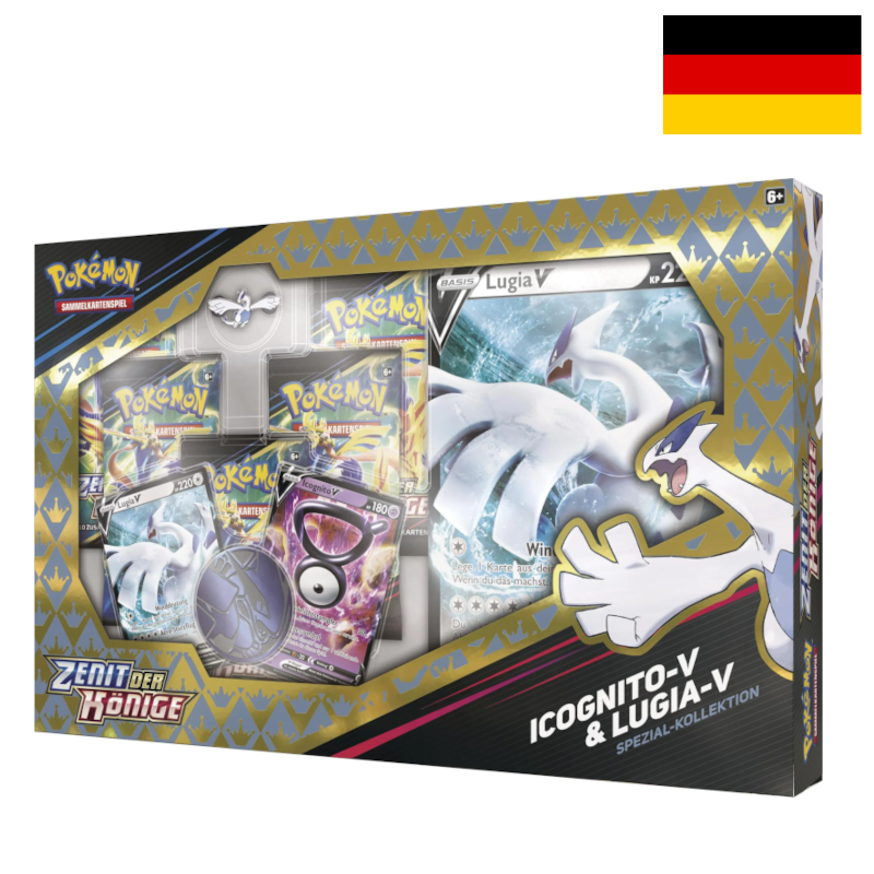 Lugia &amp; Icognito Zenit der Könige Spezial Pin Kollektion - Deutsch - Vorbestellung 22.09.*