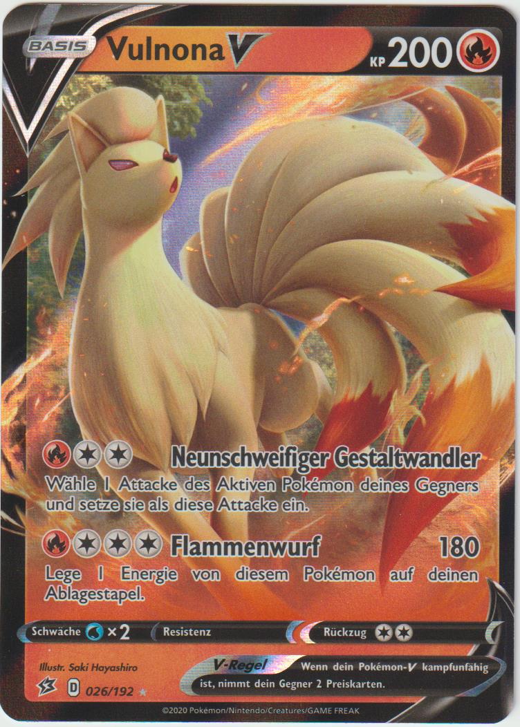 Vulnona V 026/192 - Schwert &amp; Schild - Clash der Rebellen - Deutsch - Near Mint