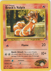 Brock's Vulpix 1 Edition 73/132 Gym Heroes - Englisch - Good