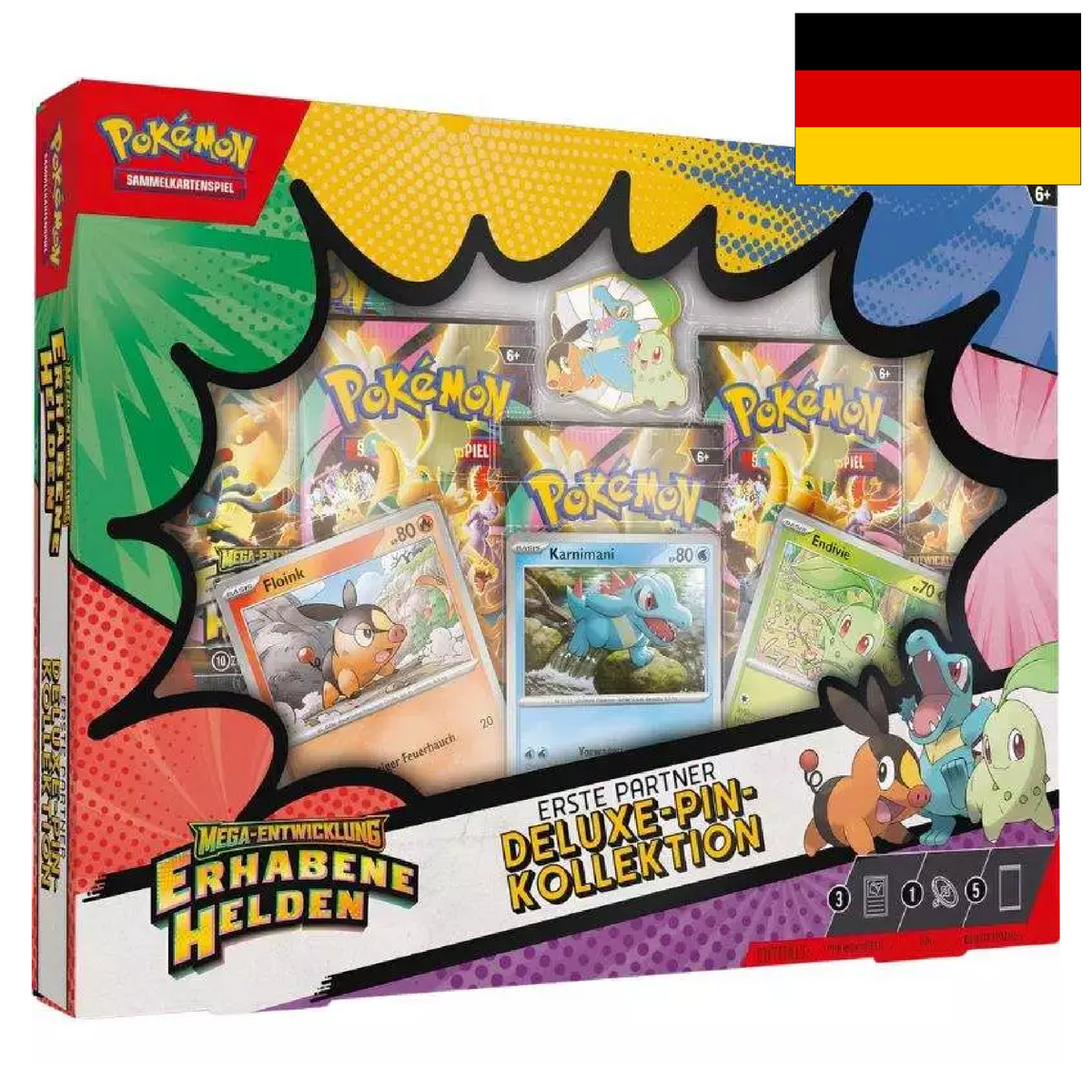 Pokémon Erhabene Helden Deluxe Pin Kollekton - Deutsch