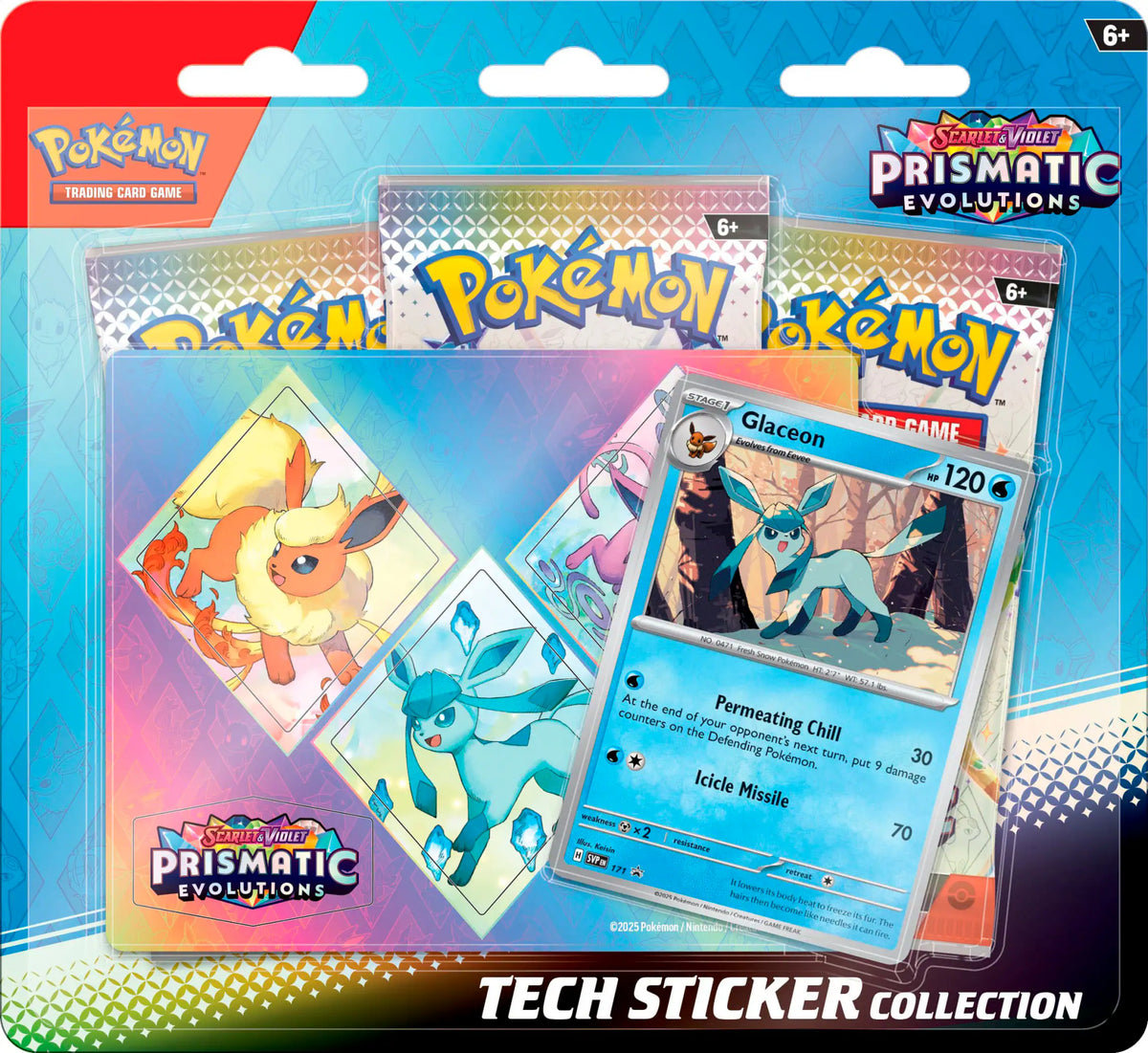 Scarlet & Violet - Prismatic Evolutions Tech Sticker Collection -Englisch