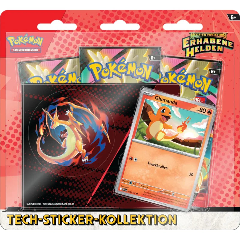 Pokémon Mega-Entwicklung: Erhabene Helden Tech Sticker Kollektion - Deutsch