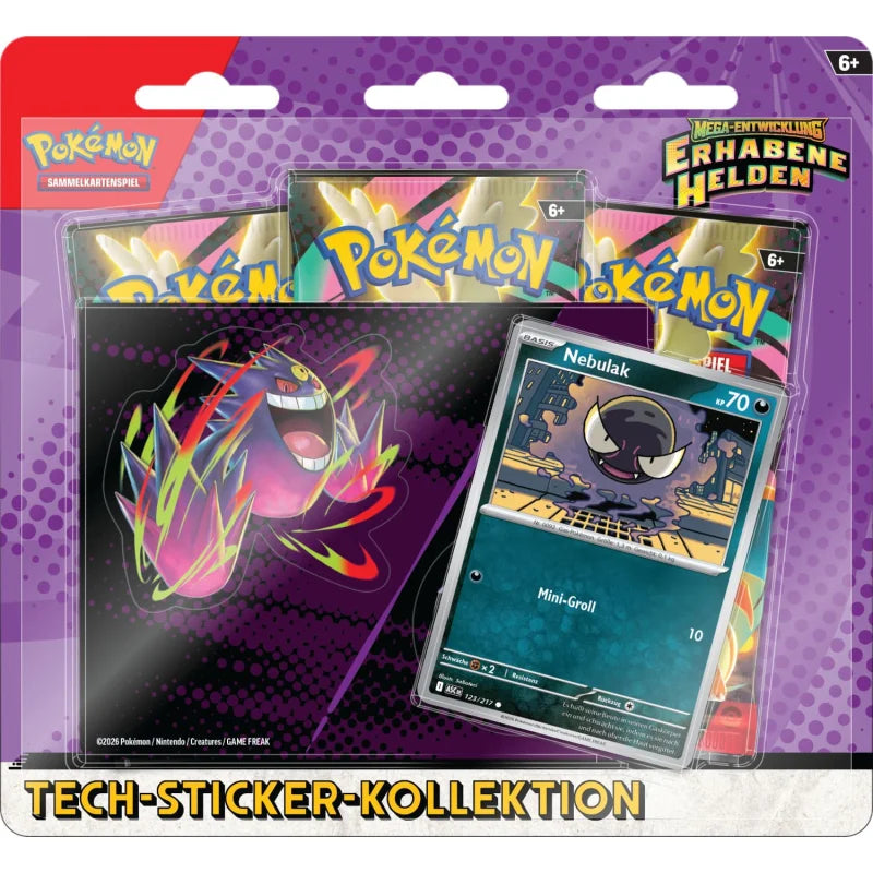 Pokémon Mega-Entwicklung: Erhabene Helden Tech Sticker Kollektion - Deutsch
