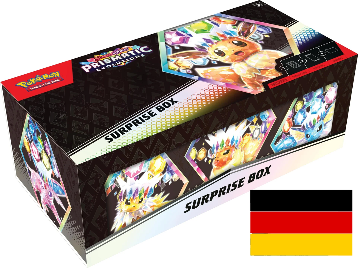 Scarlet & Violet - Prismatic Evolutions Surprise Box -Deutsch