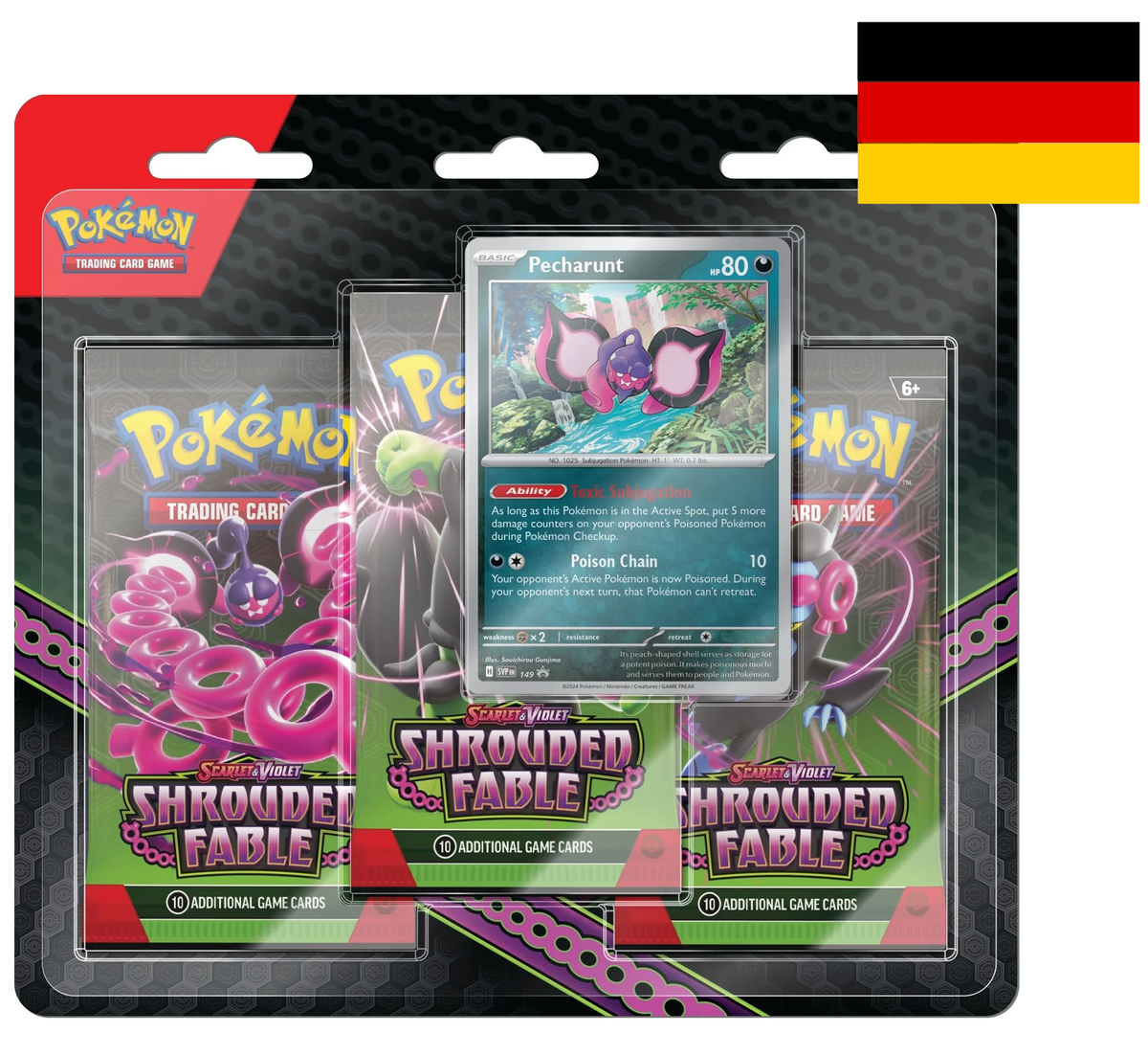 Scarlet & Violet - Shrouded Fable Three-Booster Pack and Promo Card Blister - Deutsch - Vorbestellung 02.08.*