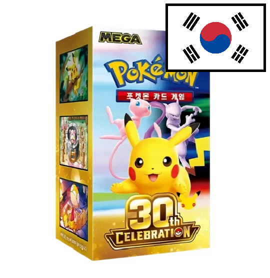 Pokémon 30th Celebration Anniversary Booster Box M6A Koreanisch- 30 Jahre Vorbestellung - Versand Ende September