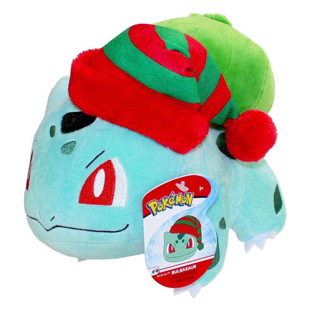 Pokémon Plüschfigur Weihnachten Bisasam 20cm - Jazwares