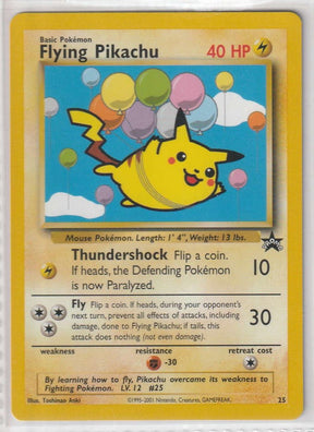 Flying Pikachu Wizards Black Star Promo No. 25 - Englisch - Near Mint