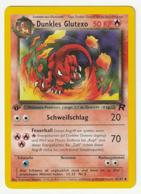 Dunkles Glutexo 1 Edition 32/82 Team Rocket - Deutsch - Near Mint