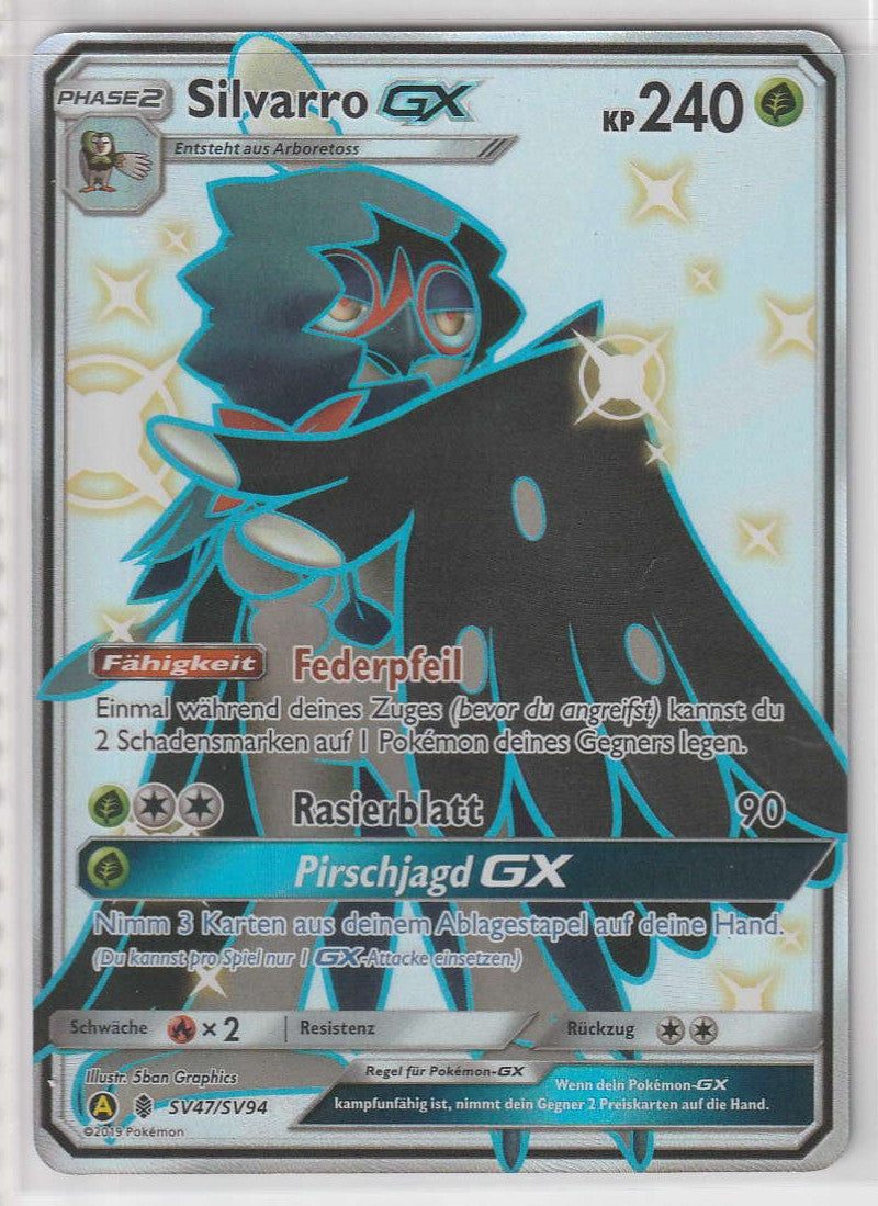 Silvarro GX SV42/94 Englisch - Hidden Fates Shiny Pokemon Near Mint