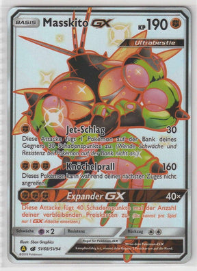 Masskito GX SV68/SV94 Deutsch - Verborgenes Schicksal Shiny Pokemon Near Mint