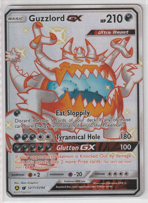 Guzzlord GX SV71/SV94 Englisch - Hidden Fates Shiny Pokemon Near Mint