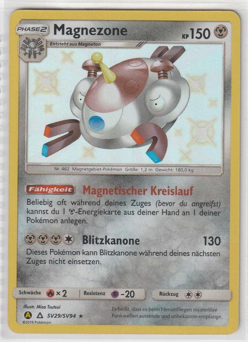 Magnezone SV29/SV94 Deutsch- Hidden Fates Shiny Pokemon Near Mint