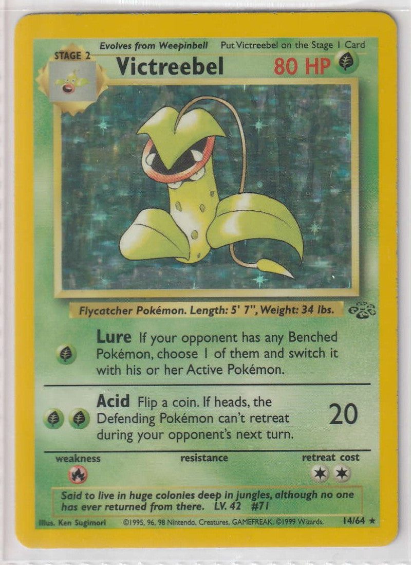 Victreebel Holo 14/64 Dschungel Jungle - Englisch - Excellent