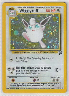 Wigglytuff Holo 19/130 Base Set 2 - Englisch- Excellent