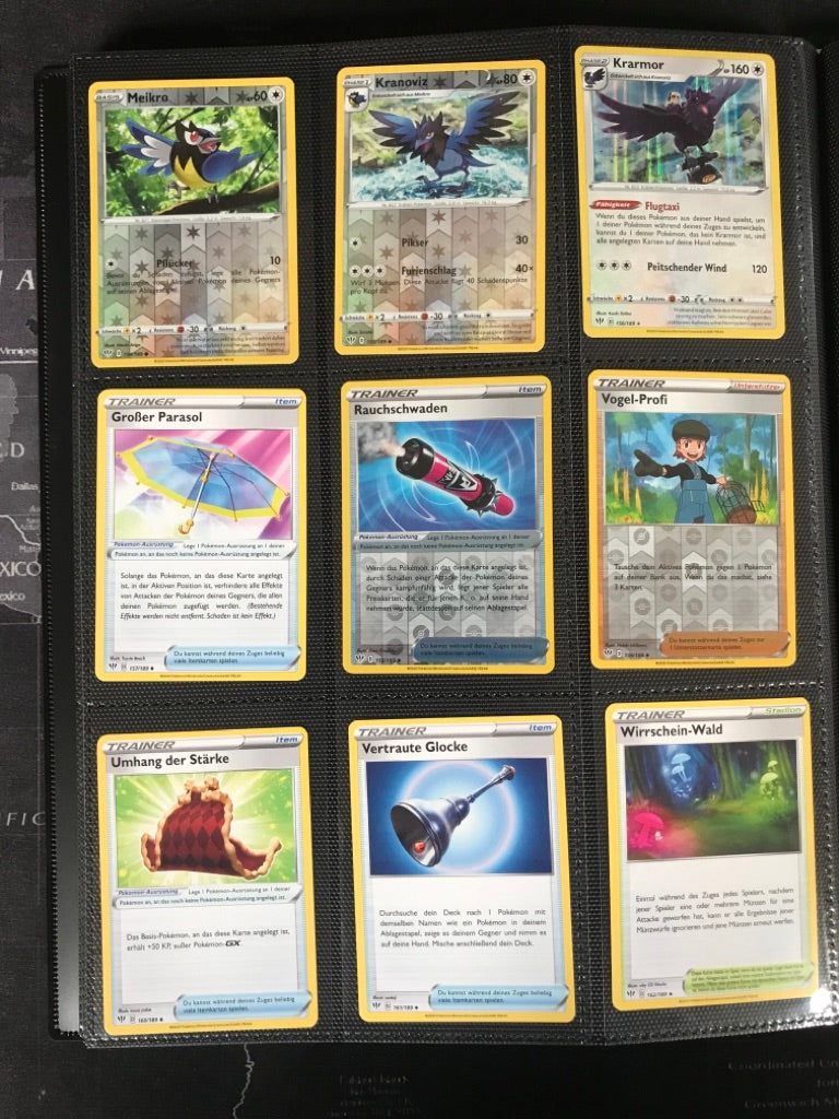 Flammende Finsternis Master Set Pokemon Sammlung 201/189 Komplett Deutsch