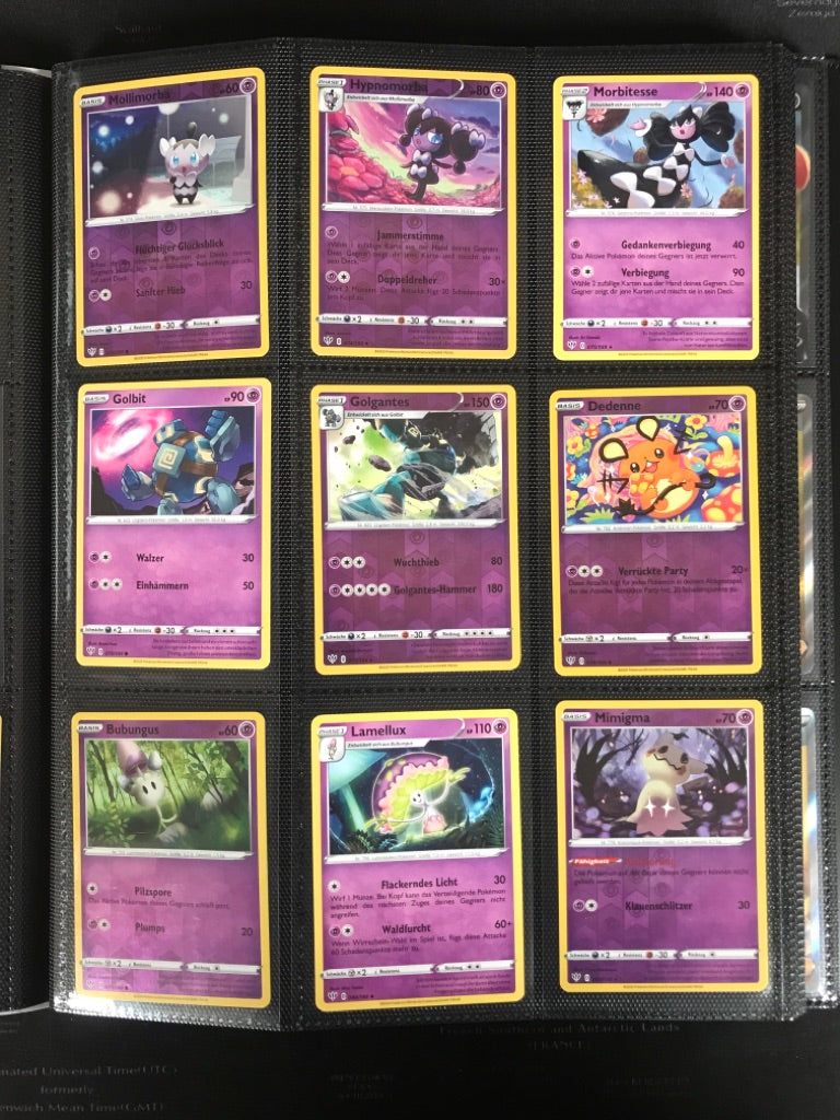 Flammende Finsternis Master Set Pokemon Sammlung 201/189 Komplett Deutsch