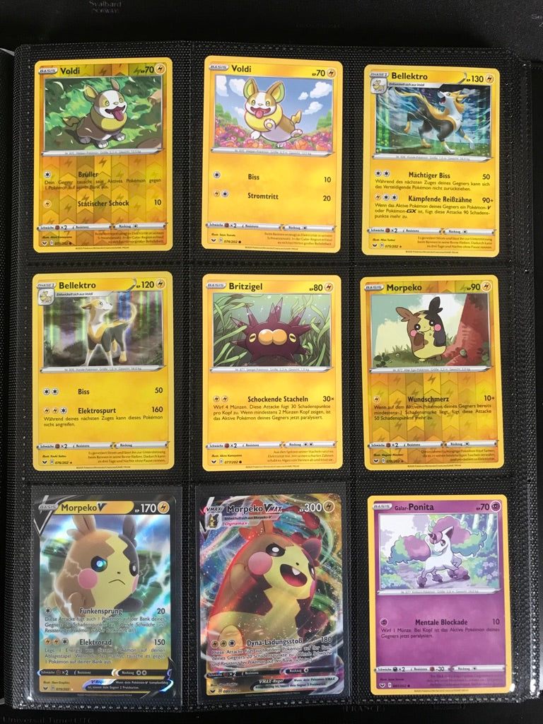 Schwert &amp; Schild Master Set Pokemon Sammlung 216/202 Komplett Deutsch - Near MINT