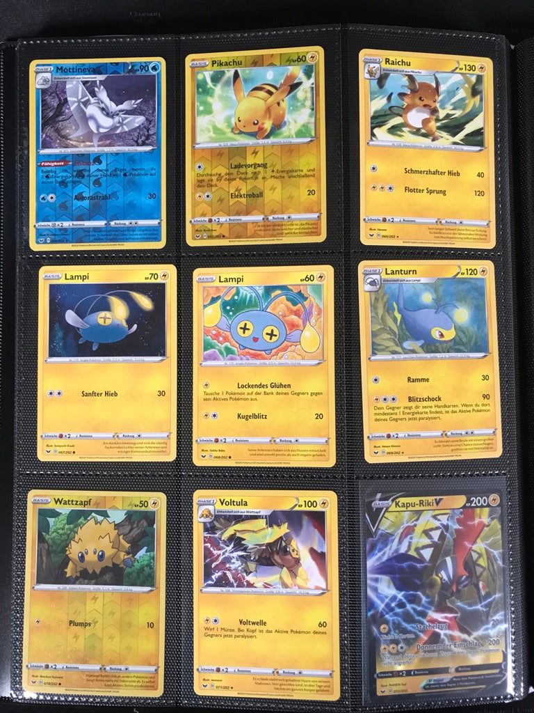 Schwert &amp; Schild Master Set Pokemon Sammlung 216/202 Komplett Deutsch - Near MINT