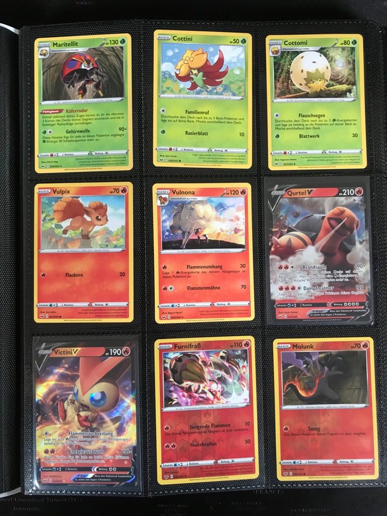 Schwert &amp; Schild Master Set Pokemon Sammlung 216/202 Komplett Deutsch - Near MINT